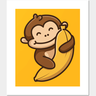 Monkey Banana Posters and Art